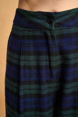 karavan clothing fashion fall winter 25 homecoming collection livia trousers checked blue