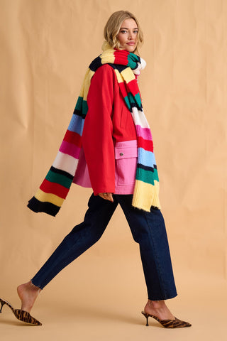 karavan clothing fashion fall winter 25 homecoming collection luna scarf multicolor