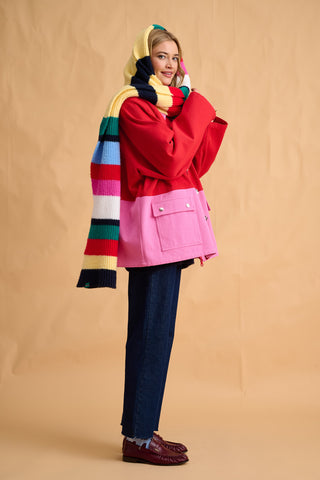 karavan clothing fashion fall winter 25 homecoming collection iga jacket red