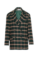 karavan fall winter 26' collection celestia blazer checked green
