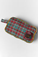 karavan loungewear planet fall winter 26' collection chalet pouch checked multicolor