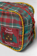 karavan loungewear planet fall winter 26' collection chalet pouch checked multicolor