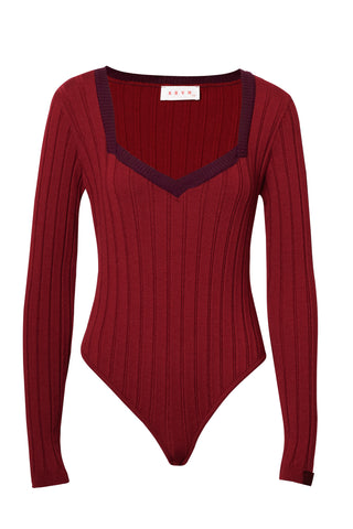 karavan clothing fashion fall winter 25 krvn homecoming collection charlie knitted top bordeaux