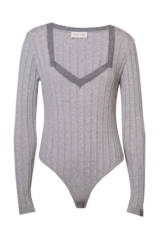 karavan clothing fashion fall winter 25 krvn homecoming collection charlie knitted bodysuit grey