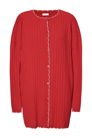 karavan clothing fashion fall winter 25 homecoming krvn collection cherith knitted shirt red