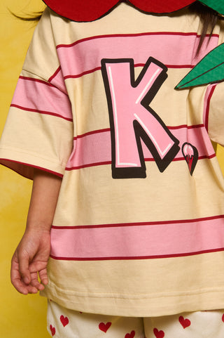 karavan clothing fashion spring summer 26 rookies collection pinky tee candy stripes