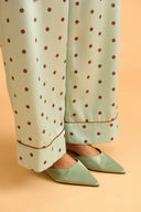 karavan clothing fashion fall winter 25 homecoming homeware collection mint pants brown dots