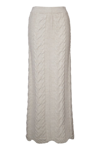 karavan clothing fashion fall winter 25 homecoming krvn collection clara knitted skirt ivory