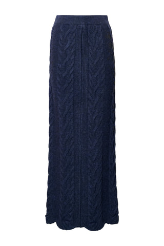 karavan clothing fashion fall winter 25 homecoming krvn collection clara knitted skirt blue