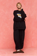 karavan fall winter 26' collection sabrina crewneck sweater black