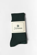 karavan accessories fall winter 26 classic socks green