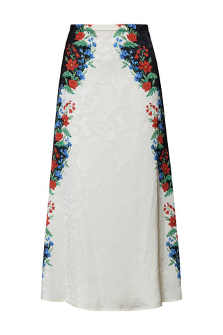 karavan clothing fashion fall winter 25 homecoming collection clover skirt ivory pixel floral