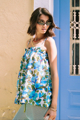 karavan clothing fashion spring summer 26 nai special issue collection serafina top floral purple