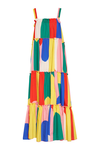 karavan clothing fashion spring summer 26 nai collection dakota dress multicolor block stripes