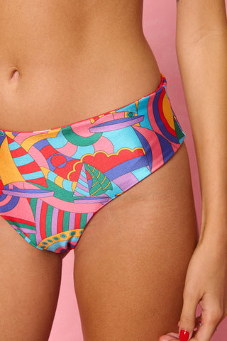 karavan clothing fashion spring summer 26 nai weekendwear collection danae bikini bottom multicolor abstract polka hearts red