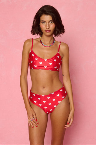 karavan clothing fashion spring summer 26 nai weekendwear collection vicky bikini top abstract multicolor polka hearts