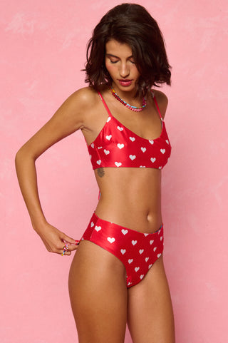 karavan clothing fashion spring summer 26 nai weekendwear collection danae bikini bottom multicolor abstract polka hearts red
