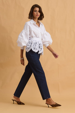 karavan clothing fashion fall winter 25 homecoming collection daphne shirt white lace