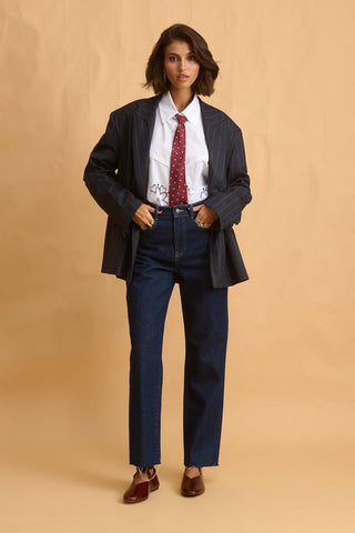 karavan clothing fashion fall winter 25 homecoming collection elif jeans dark denim