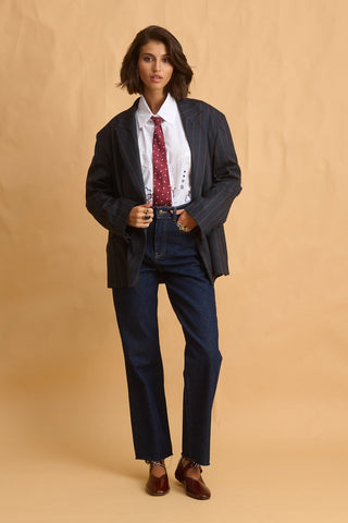 karavan clothing fashion fall winter 25 homecoming collection ryoko blazer blue