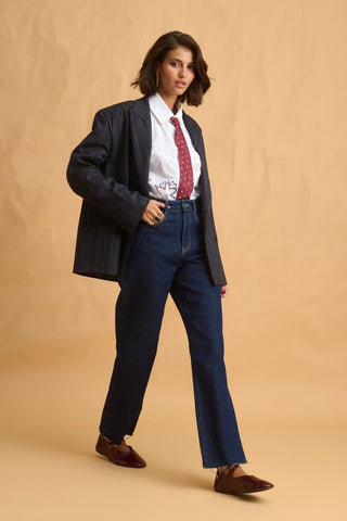 karavan clothing fashion fall winter 25 homecoming collection elif jeans dark denim