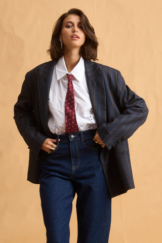 karavan clothing fashion fall winter 25 homecoming collection daphne shirt white lace