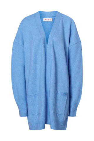 karavan clothing fashion fall winter 25 homecoming krvn collection darcy knitted cardigan light blue
