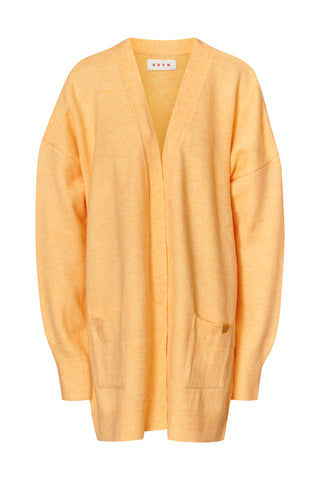 karavan clothing fashion fall winter 25 homecoming krvn collection darcy knitted cardigan yellow