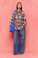 karavan fall winter 26' collection ava shirt  red checked