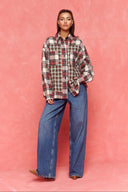 karavan fall winter 26' collection ava shirt  red checked