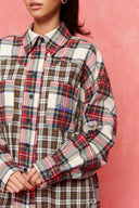 karavan fall winter 26' collection ava shirt  red checked