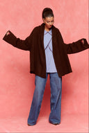karavan fall winter 26' collection uma knitted cardigan brown