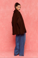 karavan fall winter 26' collection uma knitted cardigan brown
