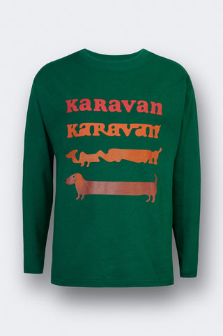 karavan clothing fashion fall winter 25 homecoming rookies collection dennis longsleeve green