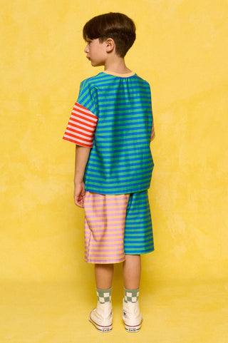 karavan clothing fashion spring summer 26 rookies collection dexter shorts blue green stripes