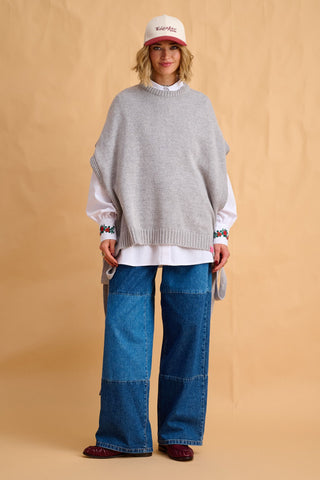 karavan clothing fashion fall winter 25 homecoming collection maxime knitted vest grey