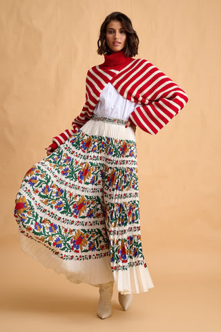 karavan clothing fashion fall winter 25 homecoming collection beverly skirt ivory