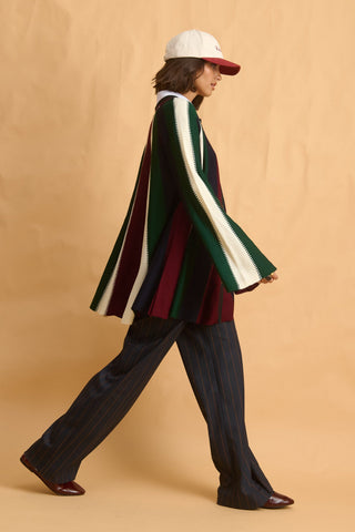 karavan clothing fashion fall winter 25 homecoming collection brande trousers blue red stripes