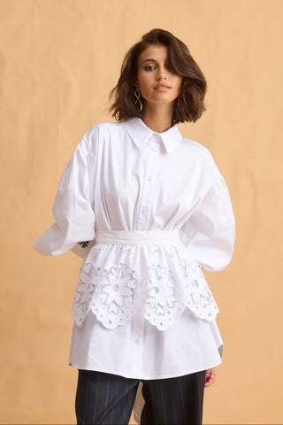 karavan clothing fashion fall winter 25 homecoming collection monica apron white lace