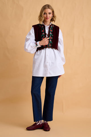 karavan clothing fashion fall winter 25 homecoming collection diana shirt white