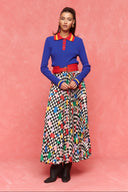 karavan fall winter 26' collection sophie knitted top blue