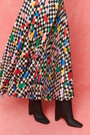 karavan fall winter 26' collection diana skirt multicolor square
