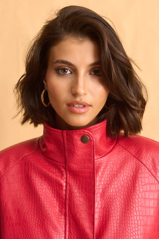 karavan clothing fashion fall winter 25 homecoming collection alize jacket red