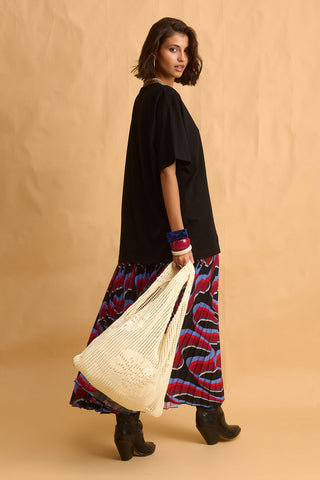 karavan clothing fashion fall winter 25 homecoming collection fernanda knitted bag ivory