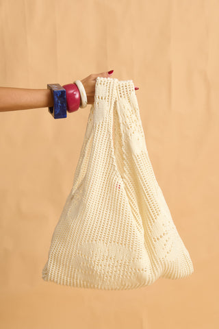 karavan clothing fashion fall winter 25 homecoming collection fernanda knitted bag ivory