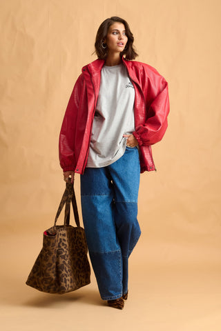 karavan clothing fashion fall winter 25 homecoming collection alize jacket red