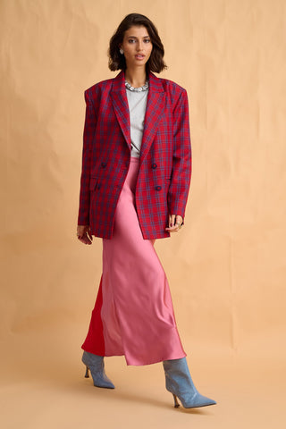 karavan clothing fashion fall winter 25 homecoming collection gretel skirt pink satin