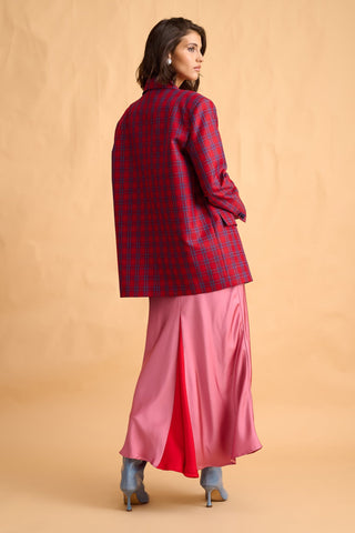 karavan clothing fashion fall winter 25 homecoming collection gwen blazer checked red