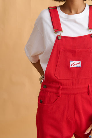 karavan clothing fashion fall winter 25 homecoming collection sloane dungarees red