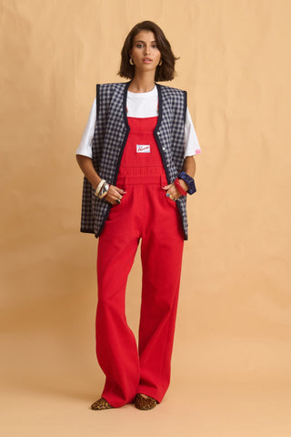 karavan clothing fashion fall winter 25 homecoming collection hazel vest checked blue